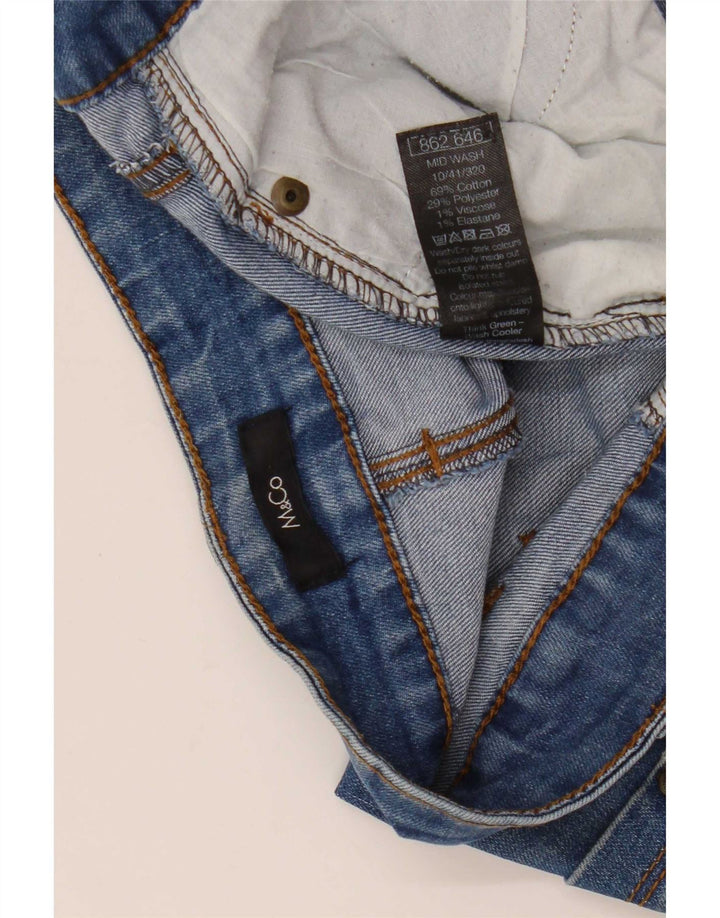 M&Co Dame Bootcut Jeans UK 10 Small W32 L31 Blue Cotton