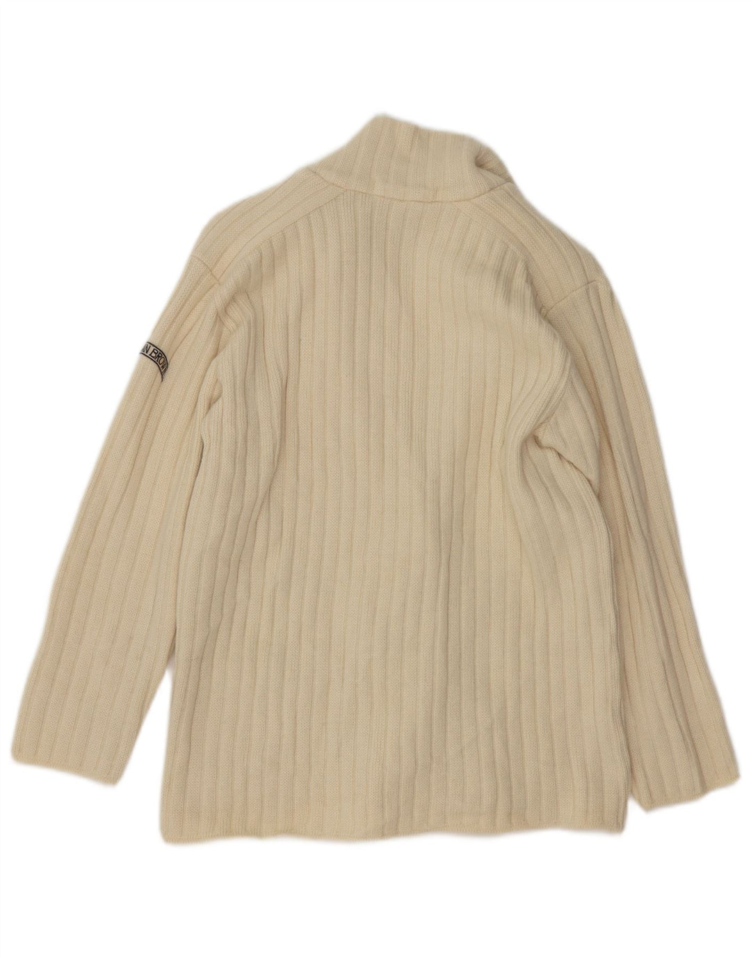 VINTAGE Womens Cardigan Sweater IT 48 XL Off White Virgin Wool Vintage Vintage and Second-Hand Vintage from Messina Hembry 