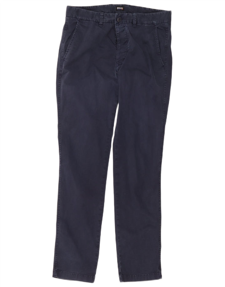 Blauer Herre Slim Chino Bukser W34 L33 Marineblå Bomuld