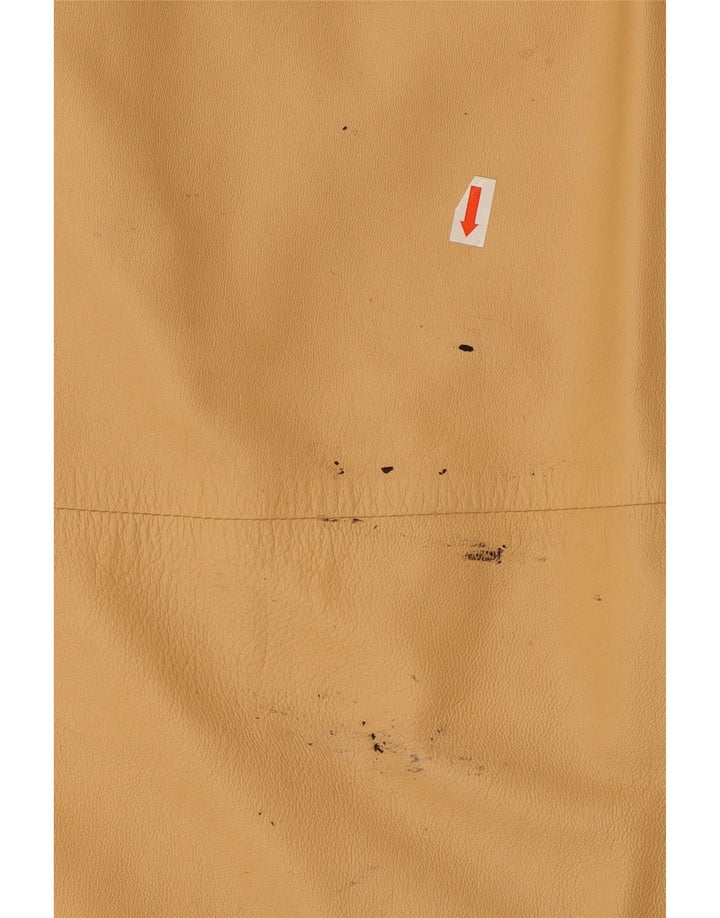 Din sjette sans læderfrakke til kvinder UK 12 Medium Beige