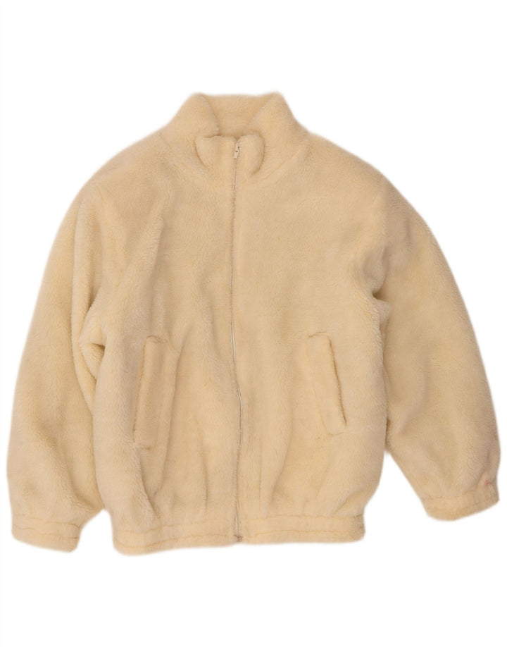 Marina Yachting Dame imiteret Pelsjakke IT 42 Medium Off White Polyester