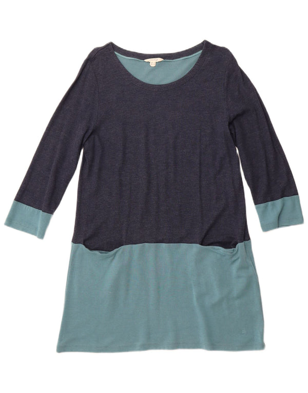 WHITE STUFF Dame A-Line Kjole UK 16 Large Navy Blue Colourblock