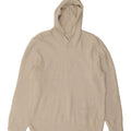 MARKS & SPENCER Womens Hooded Jumper Sweater UK 16 Large Off White Vintage Marks & Spencer and Second-Hand Marks & Spencer from Messina Hembry 