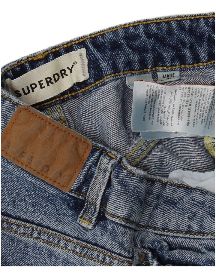 SUPERDRY denimshorts til kvinder W26 Små blå bomuld