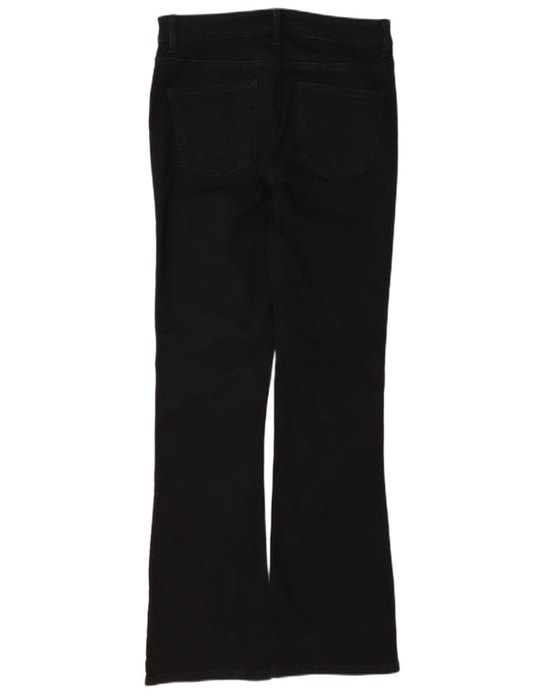 Marks & Spencer Dame The Eva Bootcut Jeans UK 12 Medium W32 L32 Sort