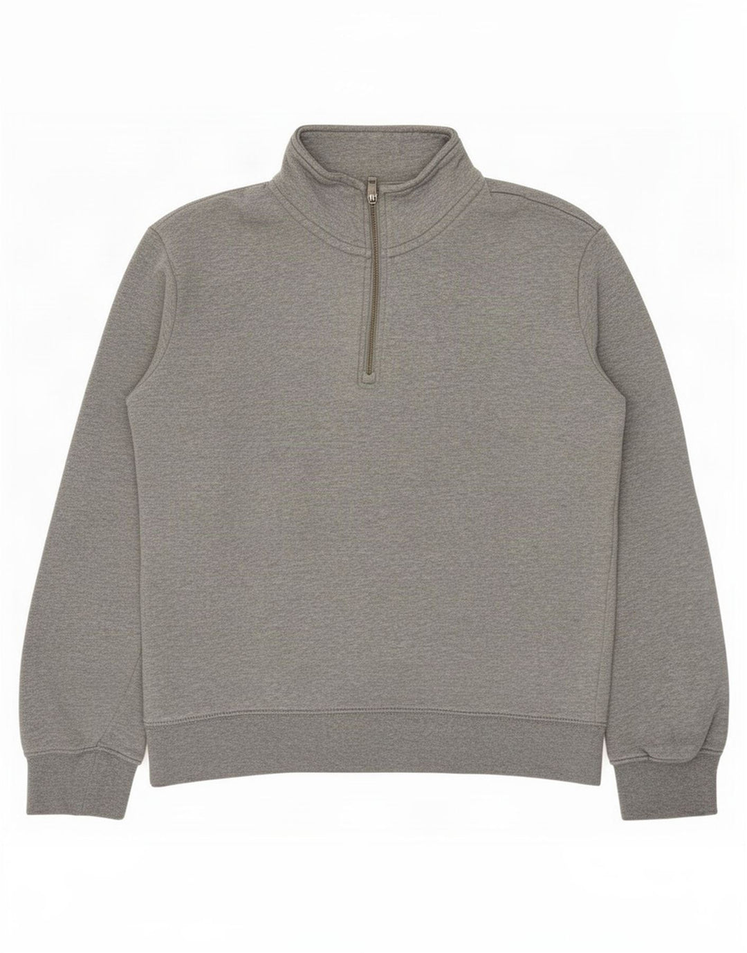 Marks & Spencer Sweatshirt med lynlås til mænd, lille grå bomuld