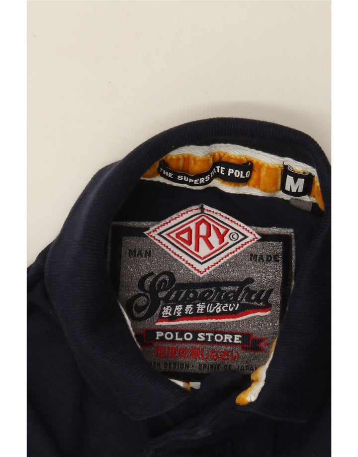 Superdry Grafisk Rugby Polo Shirt til mænd Medium Navy Blue