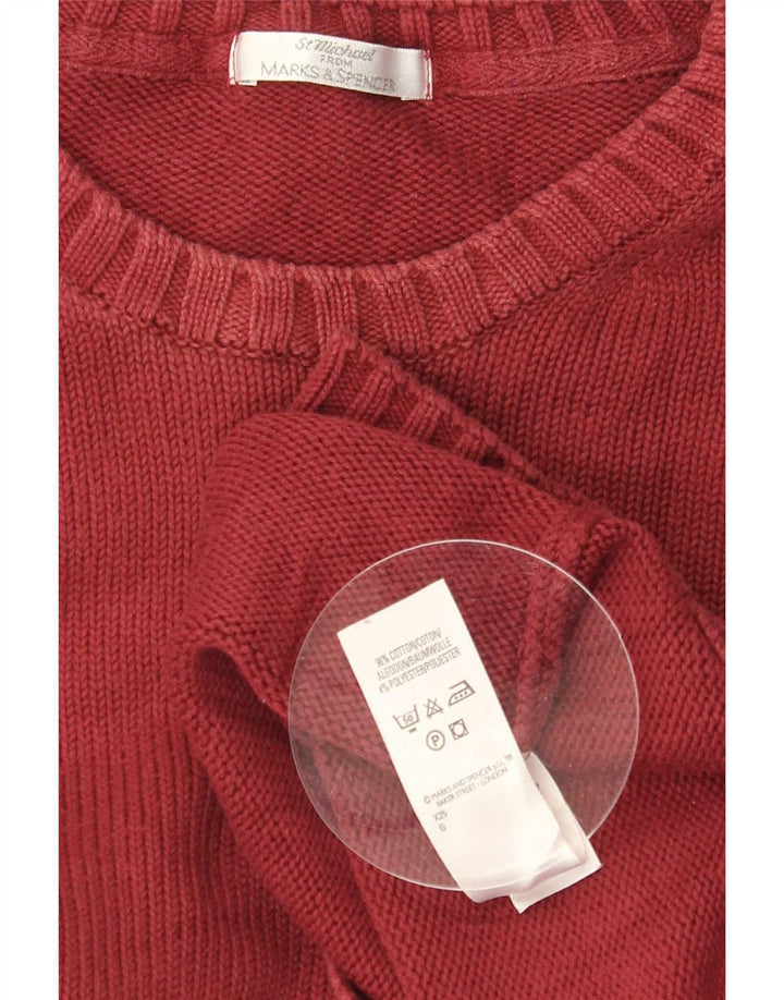 Marks & Spencer Herre St. Michael Boat Neck Jumper Sweater Medium Burgundy