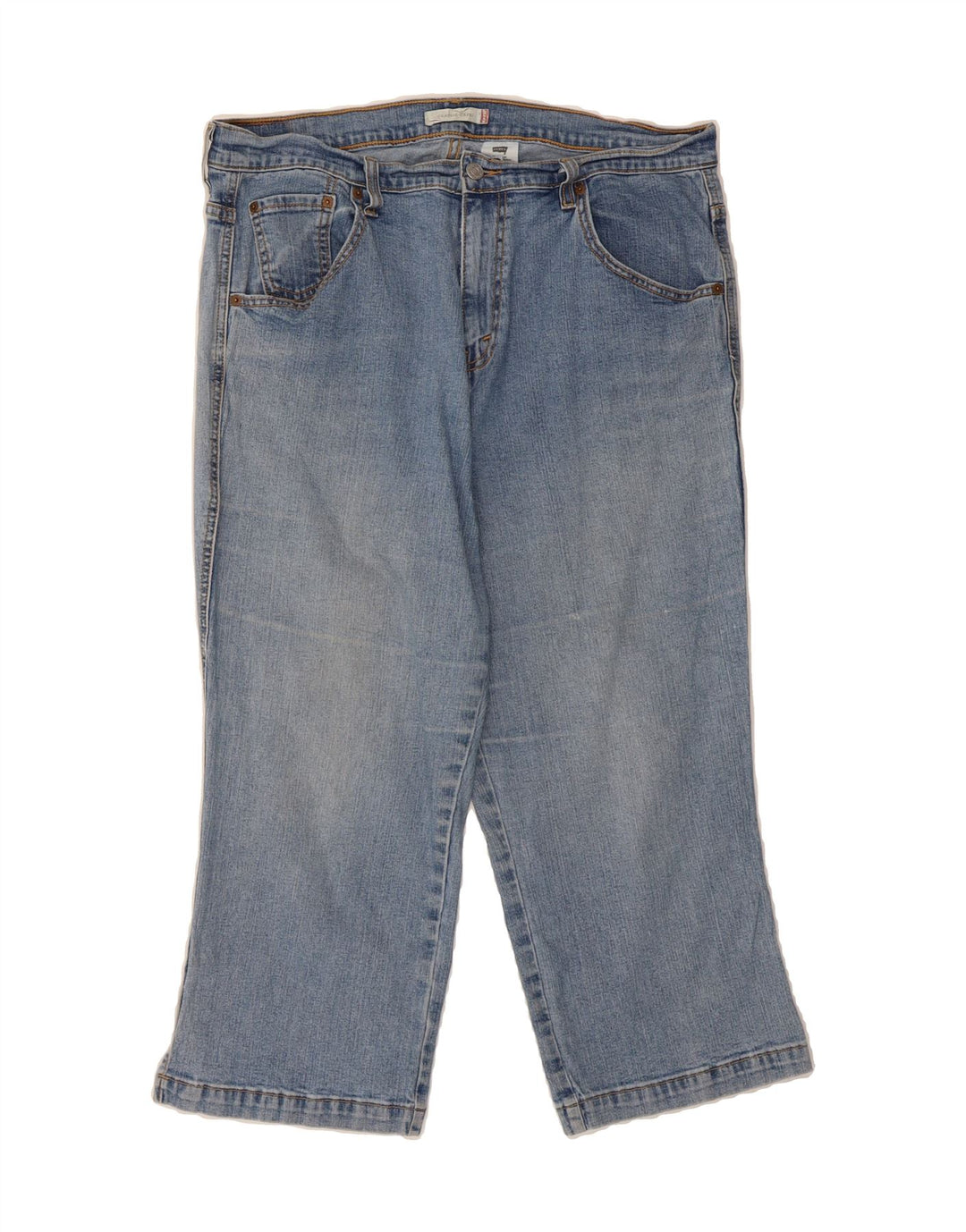 LEVI'S Womens Classic Capri Jeans US 20 3XL W38 L26 Blue Cotton Vintage Levi's and Second-Hand Levi's from Messina Hembry 