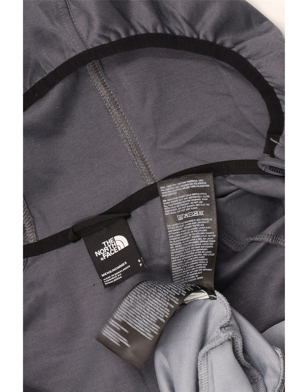 THE NORTH FACE Hættetrøje med lynlås til mænd Small Grey Colourblock Polyester