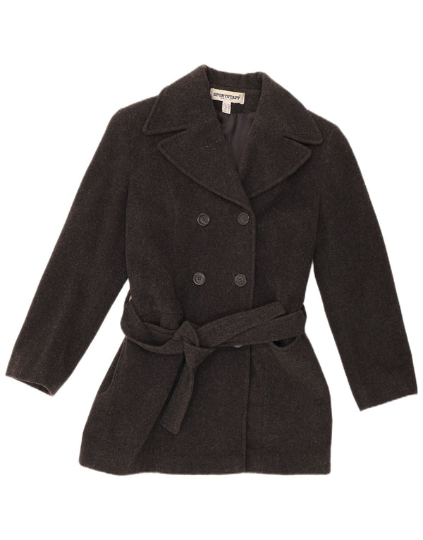 Sportstaff Womens Pea Coat UK 10 Small Grey Uld