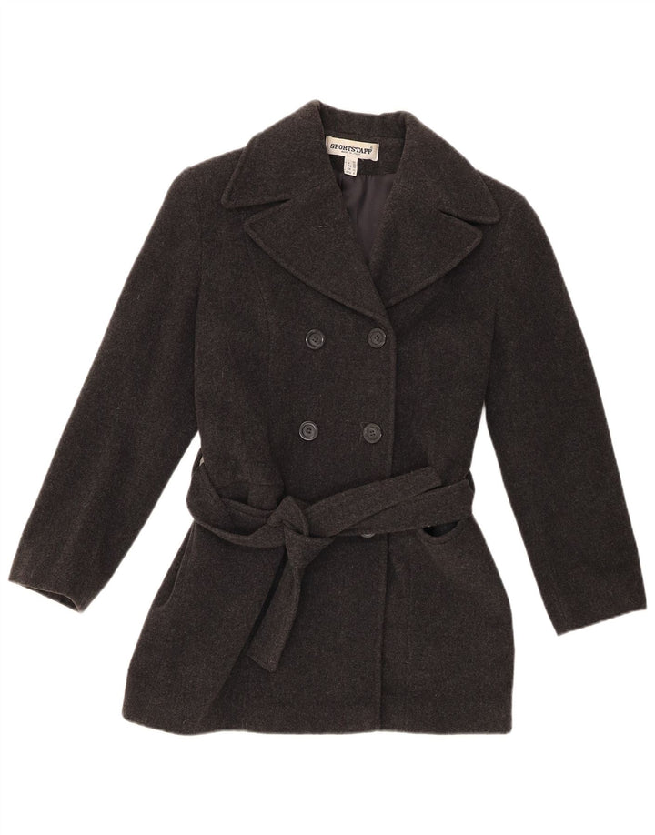 Sportstaff Womens Pea Coat UK 10 Small Grey Uld