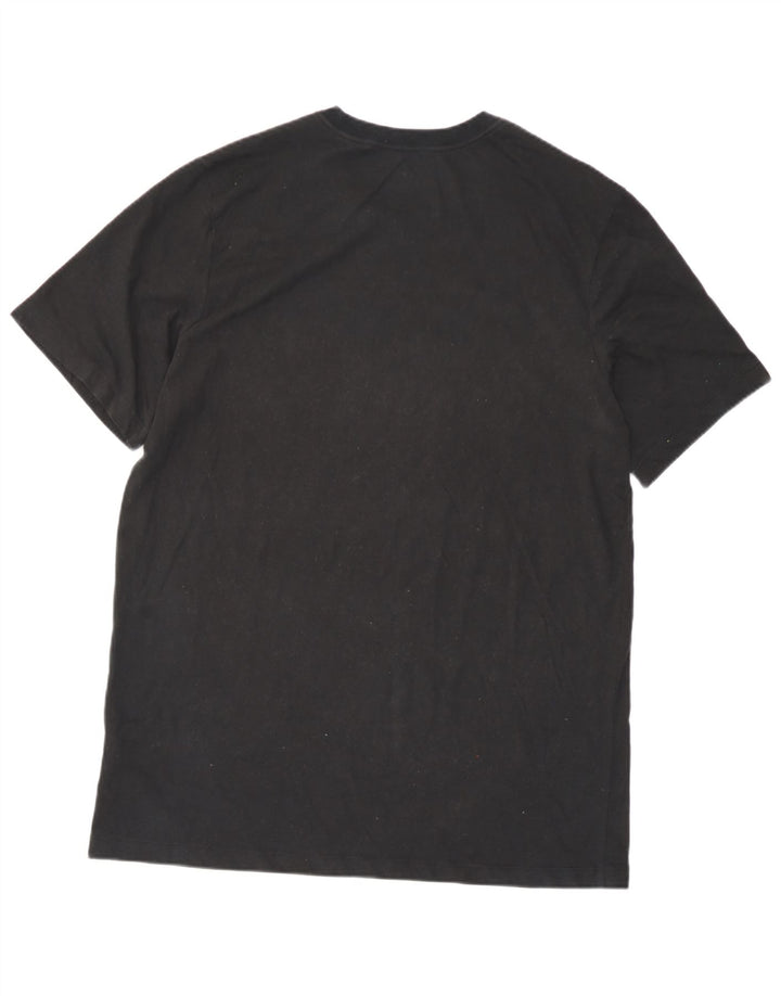 Nike Herre Dri Fit Grafisk T-Shirt Top Stor Sort