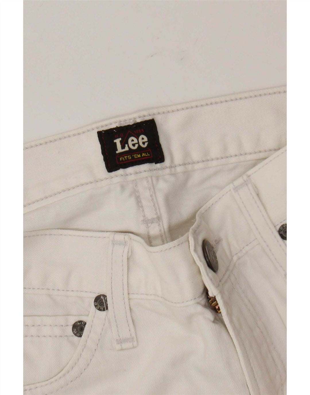 Lee Dame Bootcut Casual Bukser W28 L28 Hvid