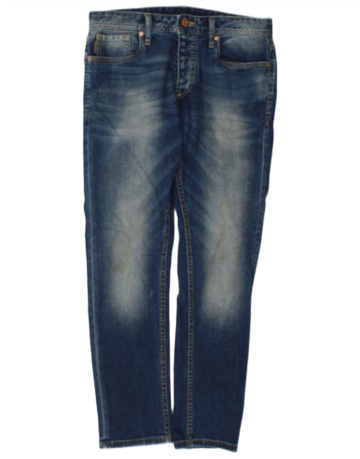 Jack & Jones Herre Slim Jeans W34 L30 Blå Bomuld
