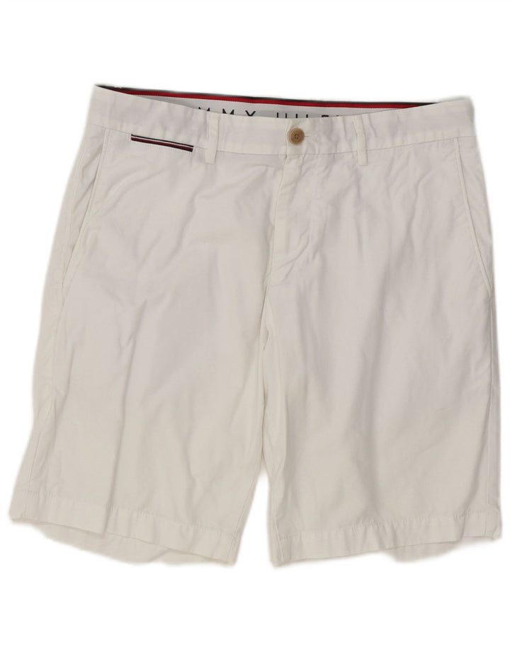Tommy Hilfiger Herre Brooklyn Chino Shorts W32 Medium Hvid Bomuld