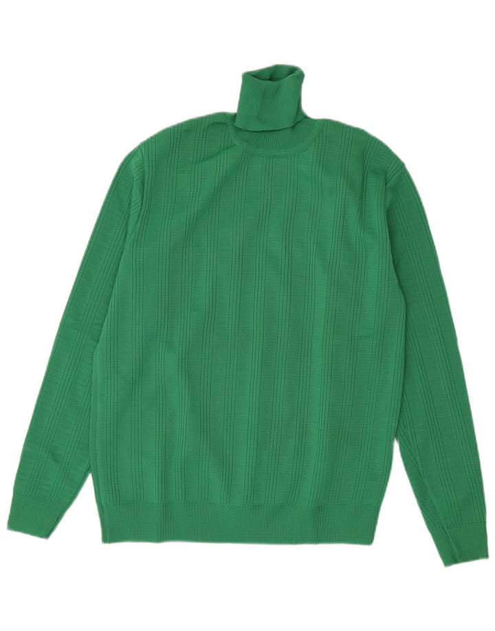 Vintage Herre rullehals sweater IT 50 Medium Grøn