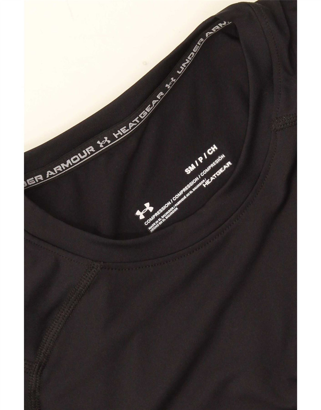 Under Armour Herre Heat Gear Top Langærmet Lille Sort