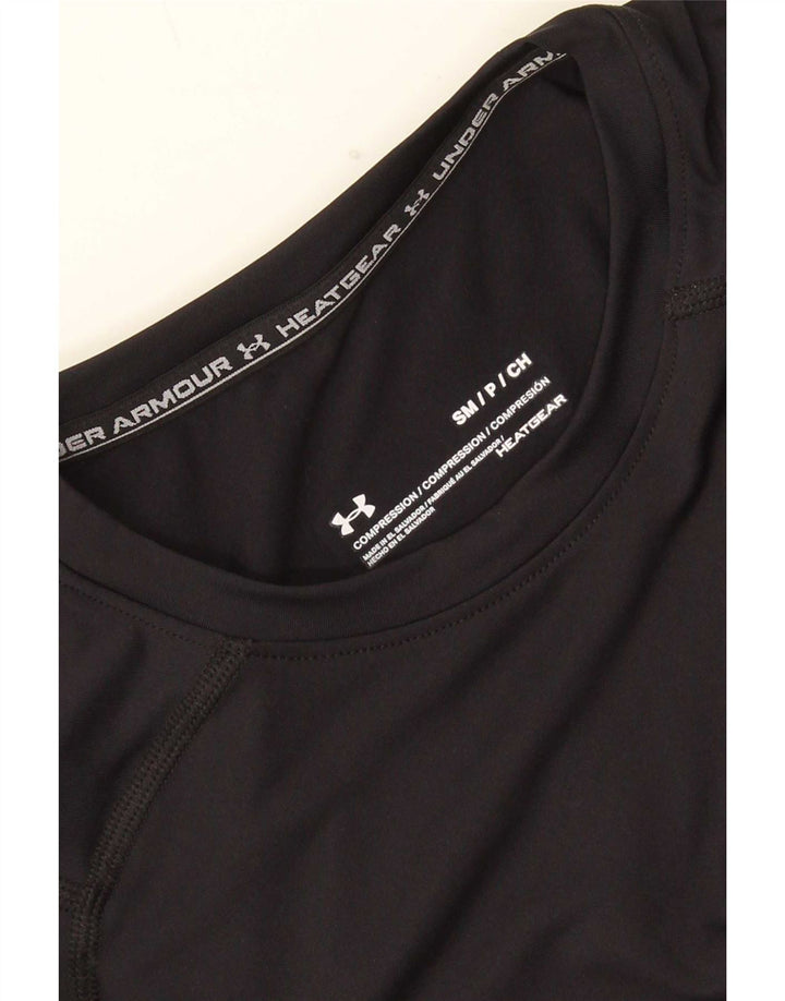 Under Armour Herre Heat Gear Top Langærmet Lille Sort