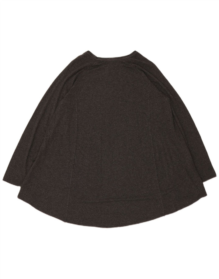 Zara Dame Oversized Tunika Top UK 16 Large Grå