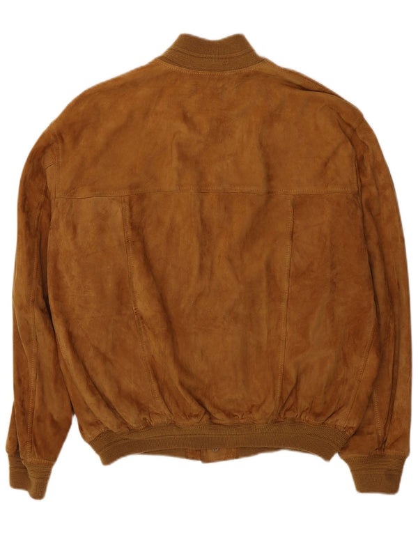 Vintage herre ruskind bomberjakke UK 42 XL Brun