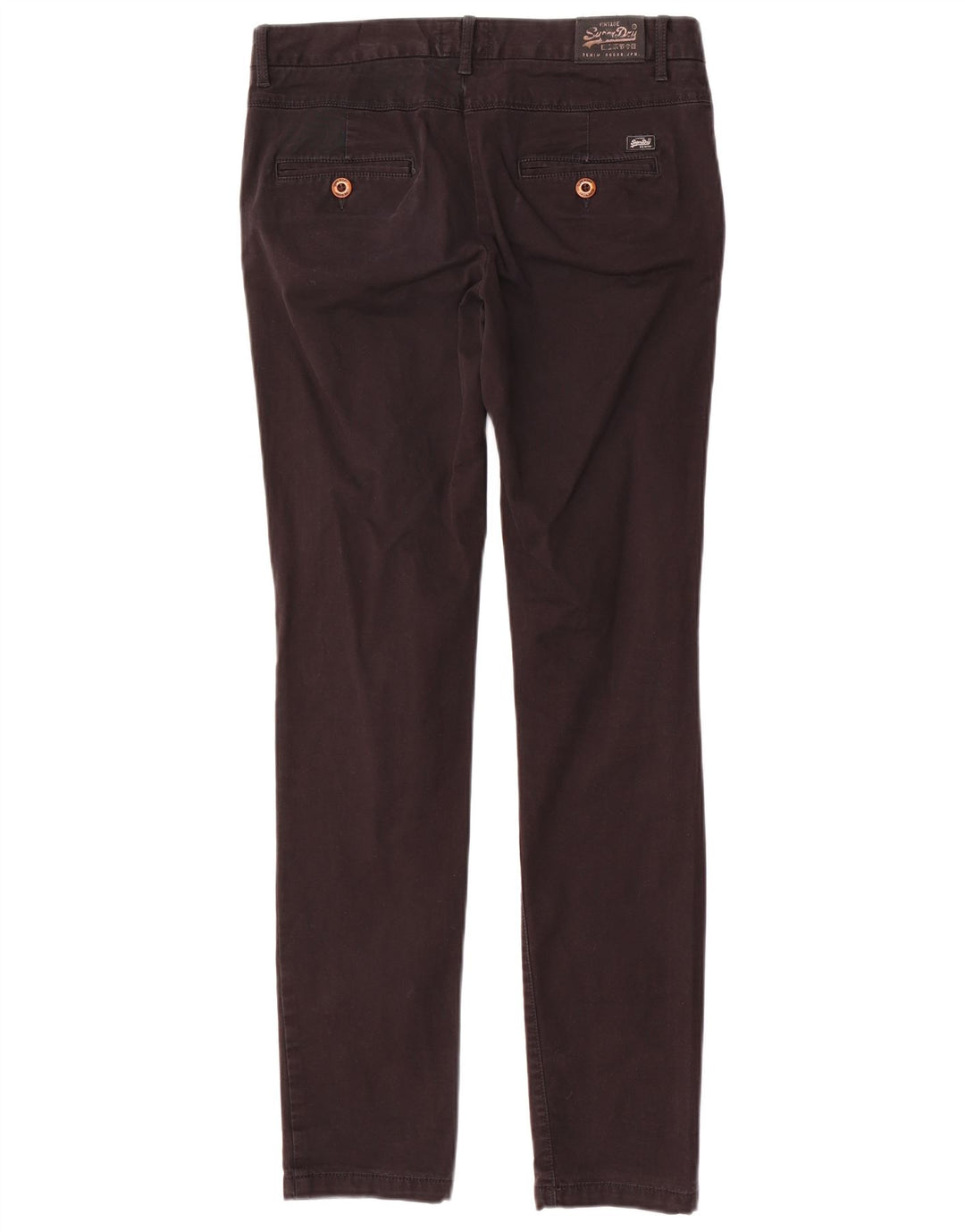 SUPERDRY Slim Chino-bukser til kvinder Small W27 L31 Sort