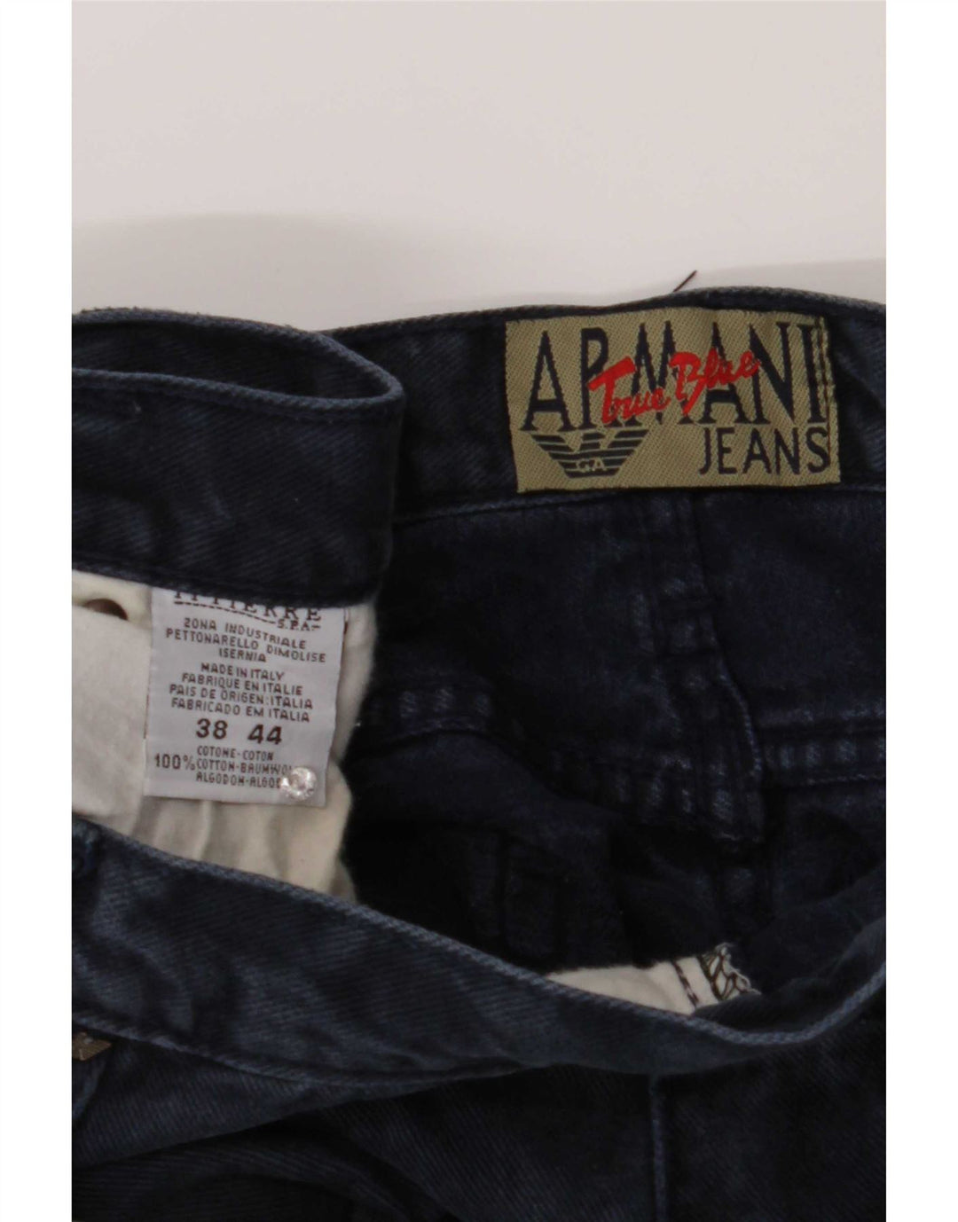 Armani Straight Jeans til mænd W38 L30 Marineblå Bomuld