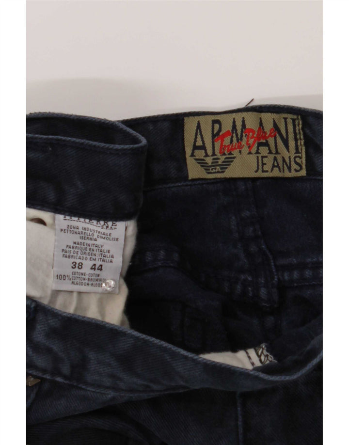 Armani Straight Jeans til mænd W38 L30 Marineblå Bomuld