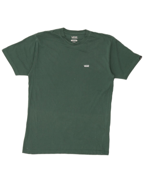 VANS Herre Classic Fit T-Shirt Top Medium Grøn Bomuld