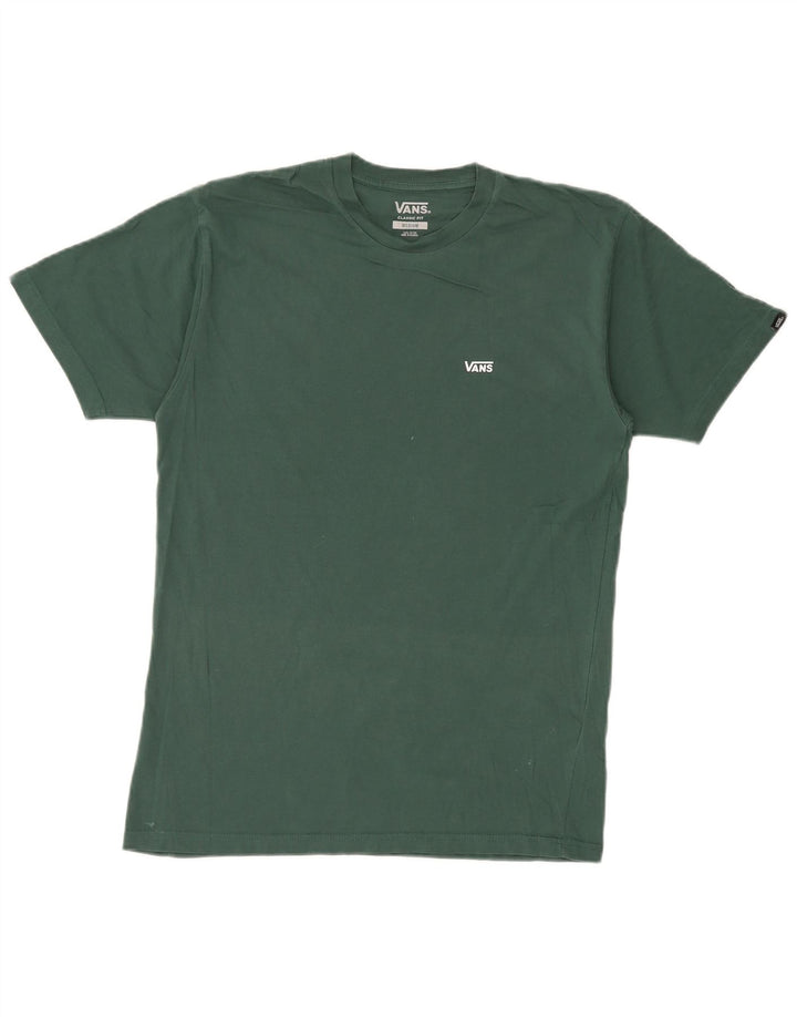 VANS Herre Classic Fit T-Shirt Top Medium Grøn Bomuld