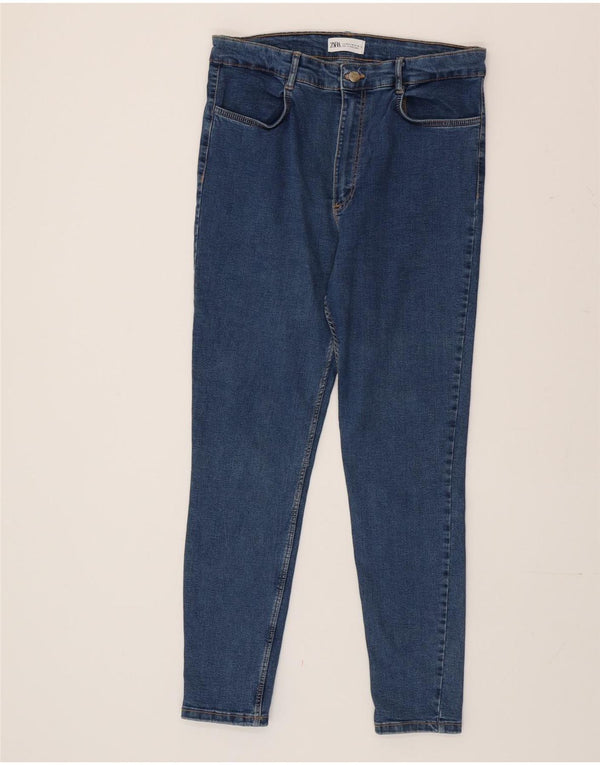 Zara Dame Skinny Jeans EU 46 2XL W36 L27 Blå