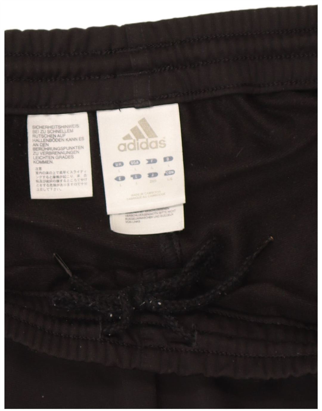 Adidas Træningsdragtsbukser til mænd Stor sort polyester