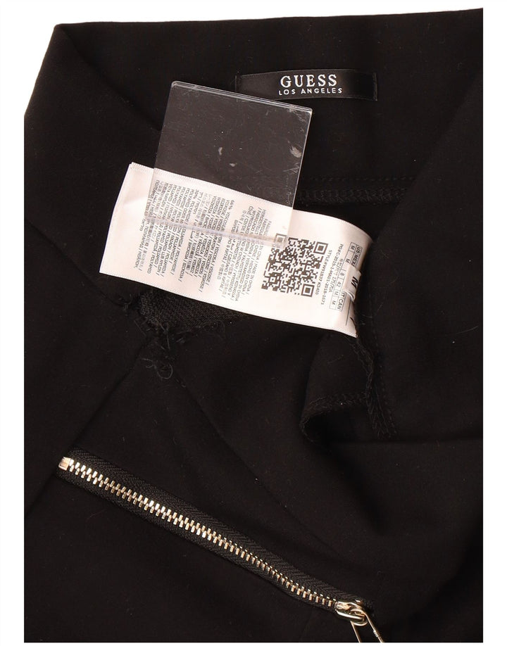 GUESS Womens Slim Casual Trousers Medium W28 L26 Black Viscose