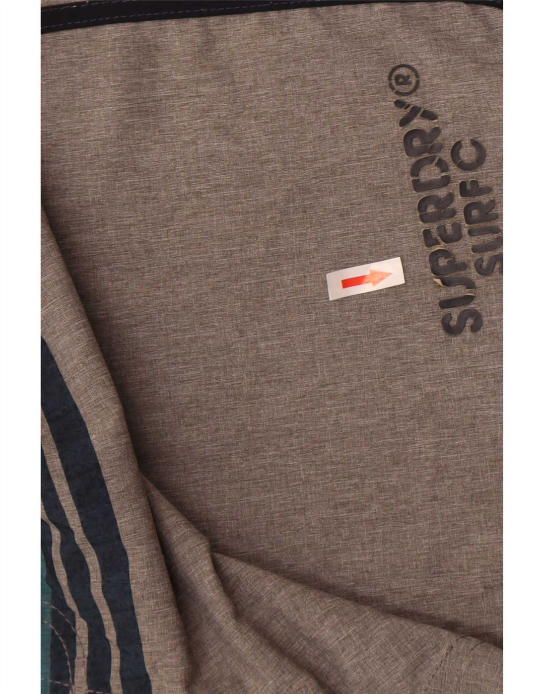 Superdry Herre grafiske almindelige svømmeshorts, store gråstribede polyester