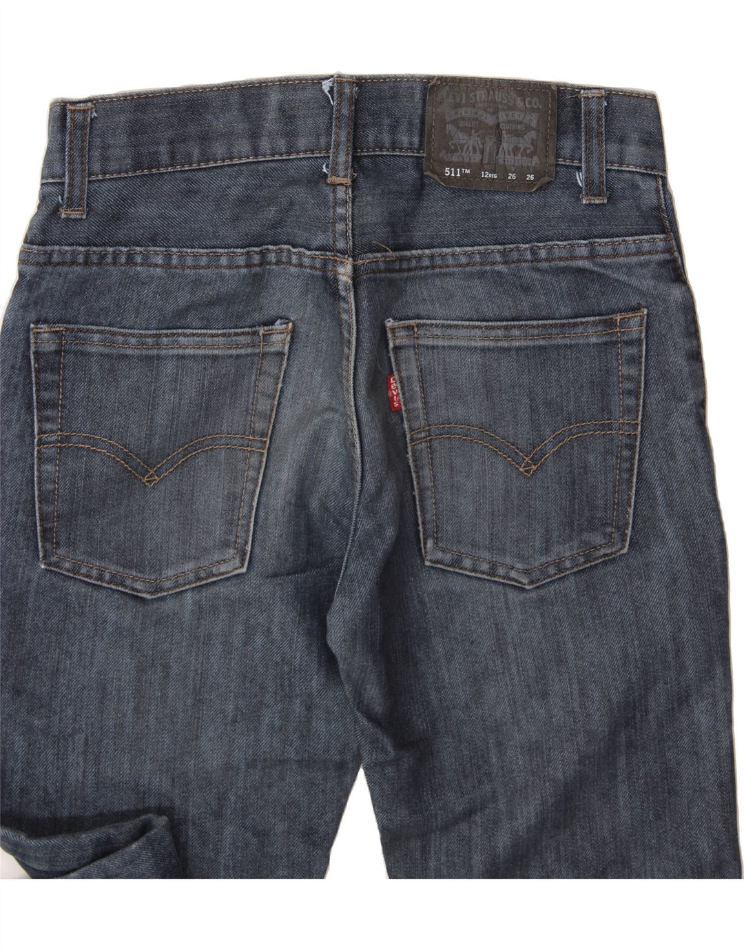 LEVI'S Boys 511 Slim Jeans 11-12 Years W26 L26 Blue Cotton Vintage Levi's and Second-Hand Levi's from Messina Hembry 