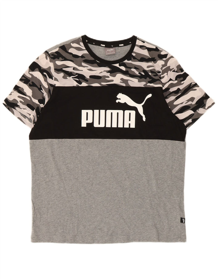 Puma Herre grafisk T-shirt Top Stor flerfarvet Camouflage Bomuld