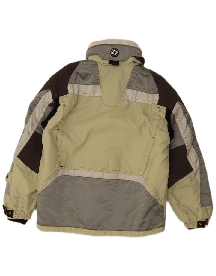 Colmar Herre grafisk hætte skijakke US 42 Large Green Colourblock