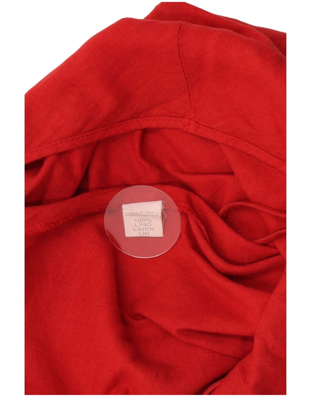 Vintage Dame Slip Dress UK 12 Medium Red Linen