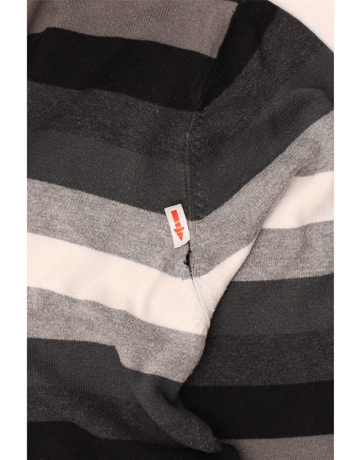 Jack & Jones Herre V-hals sweater Stor grå stribet
