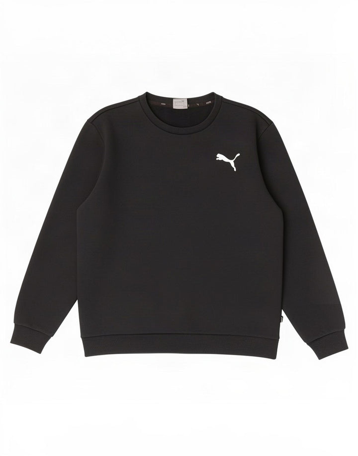 Puma Herre Sweatshirt Jumper Stor Sort Bomuld