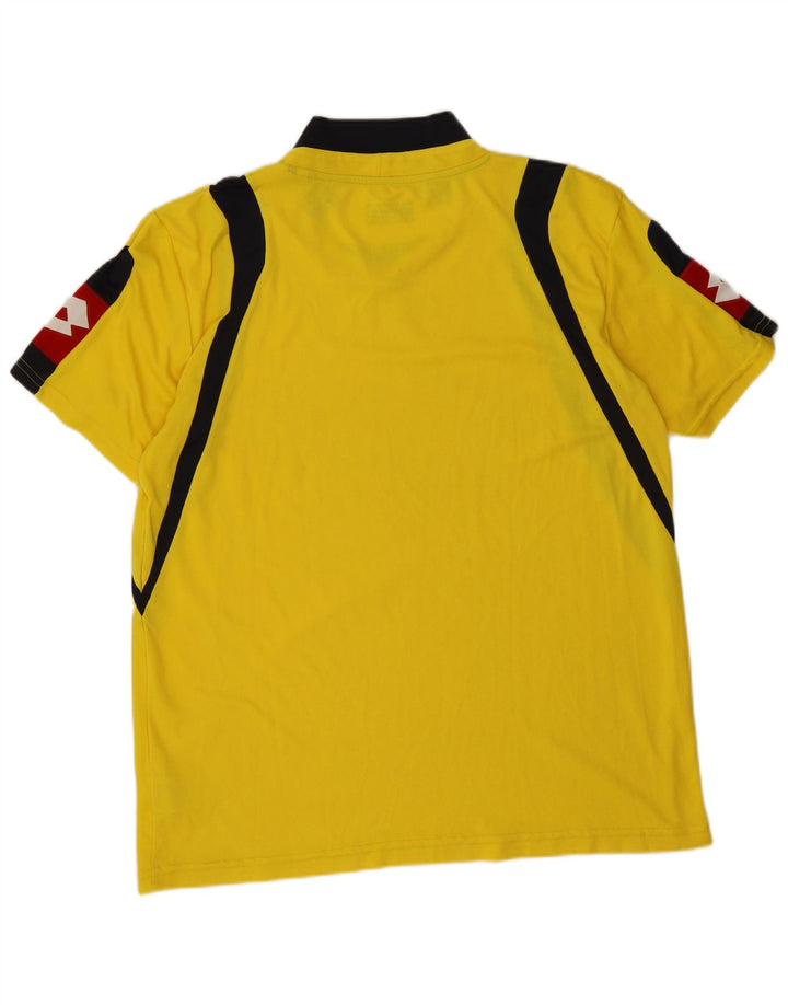 Lotto Herre T-Shirt Top 2XL Gul Colourblock Polyester