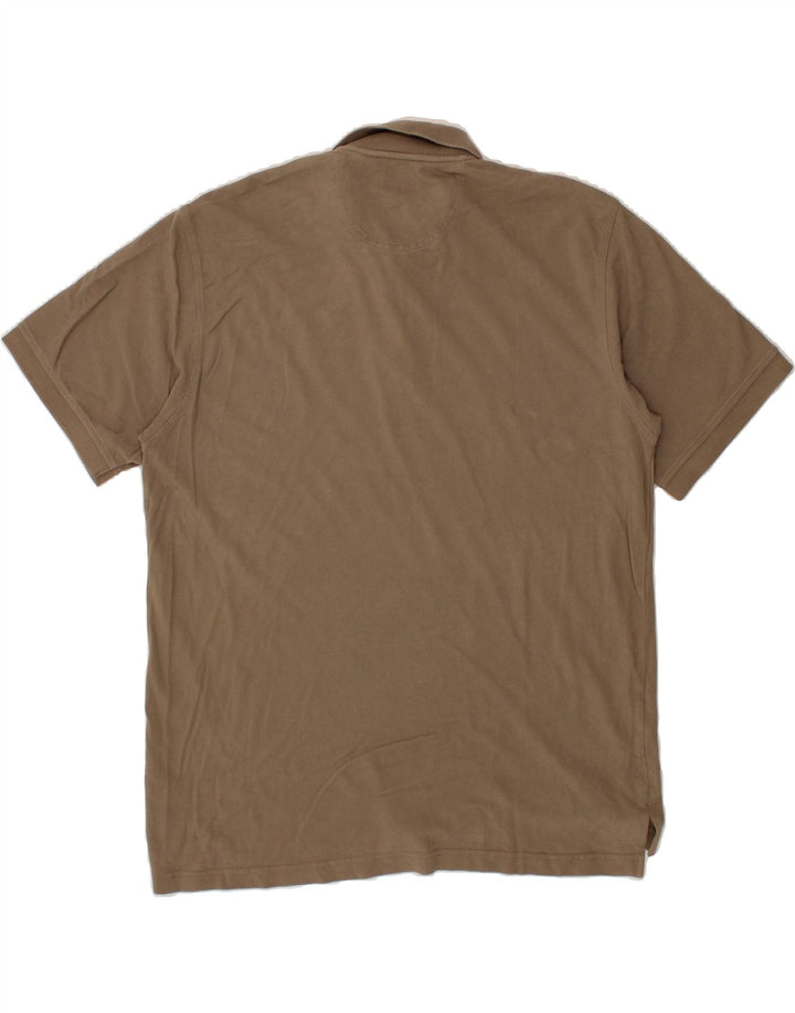 IZOD Mens Polo Shirt XL Brown Cotton Vintage Izod and Second-Hand Izod from Messina Hembry 