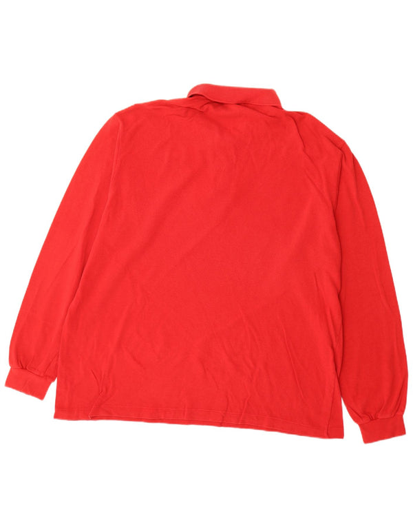 Lacoste Langærmet Polo Shirt til mænd Størrelse 8 3XL Rød