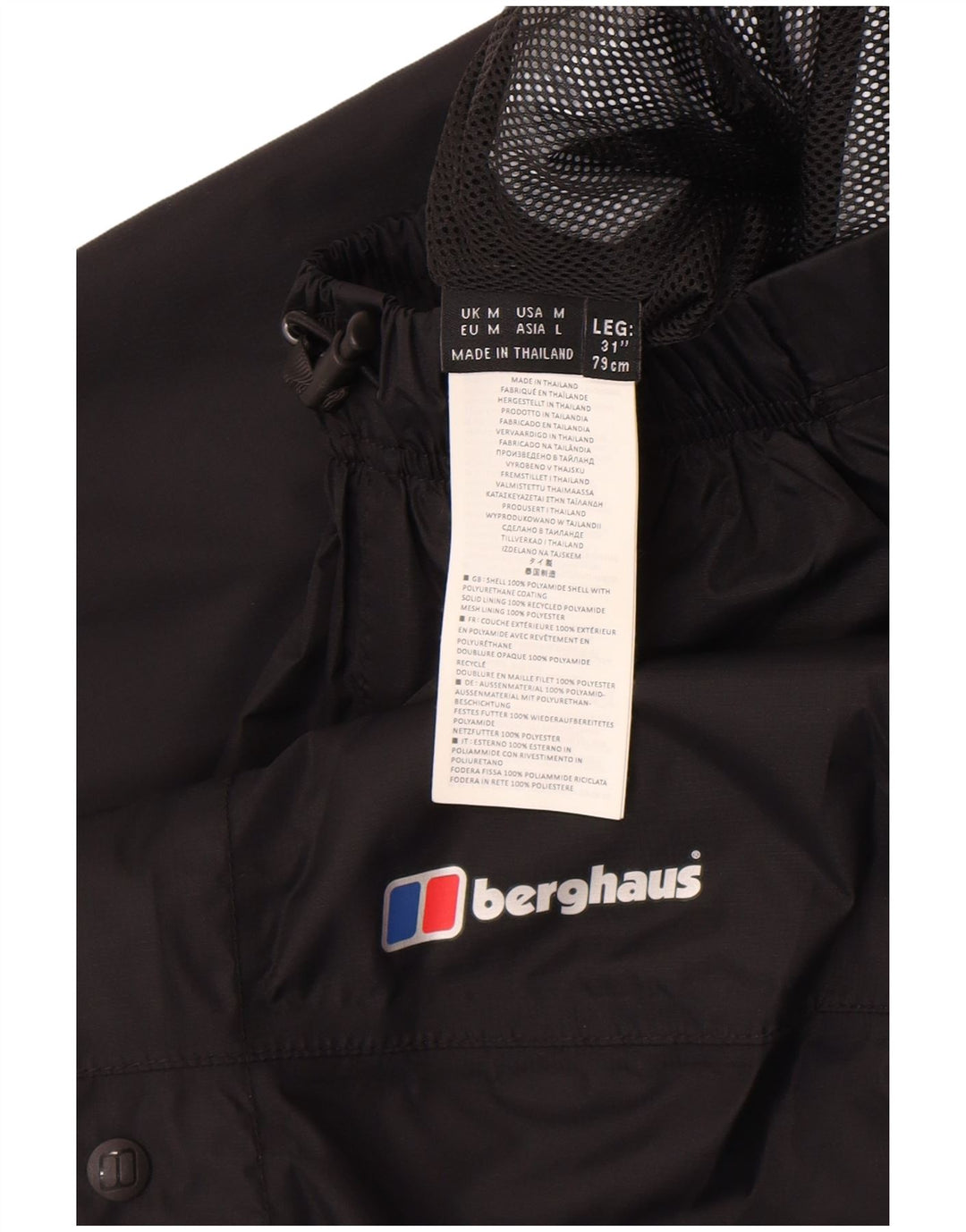 Berghaus Herre vandtætte bukser Medium Sort Polyamid