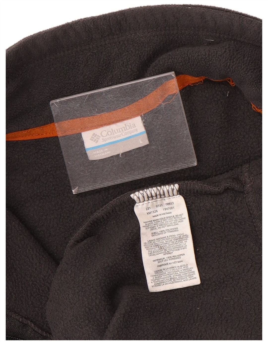Columbia herre lynlås hals fleece jumper stor grå polyester