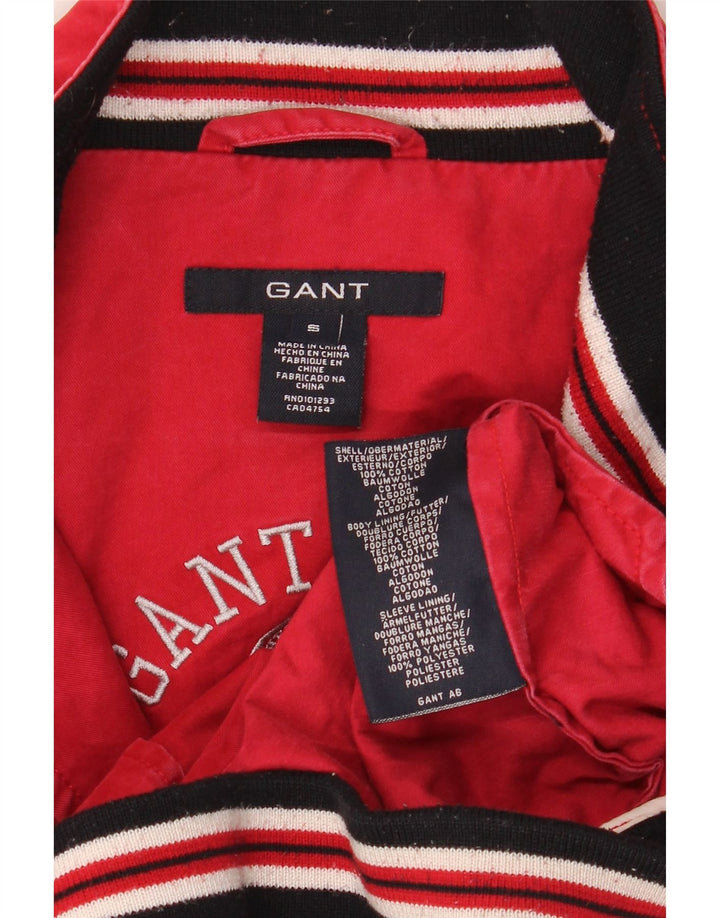 Gant Bomber Jacket UK 36 Small Red Colourblock Bomuld