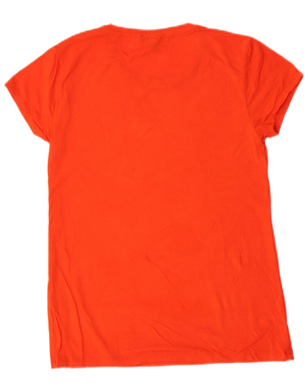 J. CREW Womens 365 T-Shirt Top UK 10 Small Orange Modal