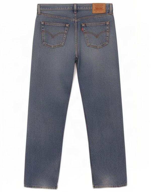 Levi's Herre 513 Slim Straight Jeans W36 L32 Blå