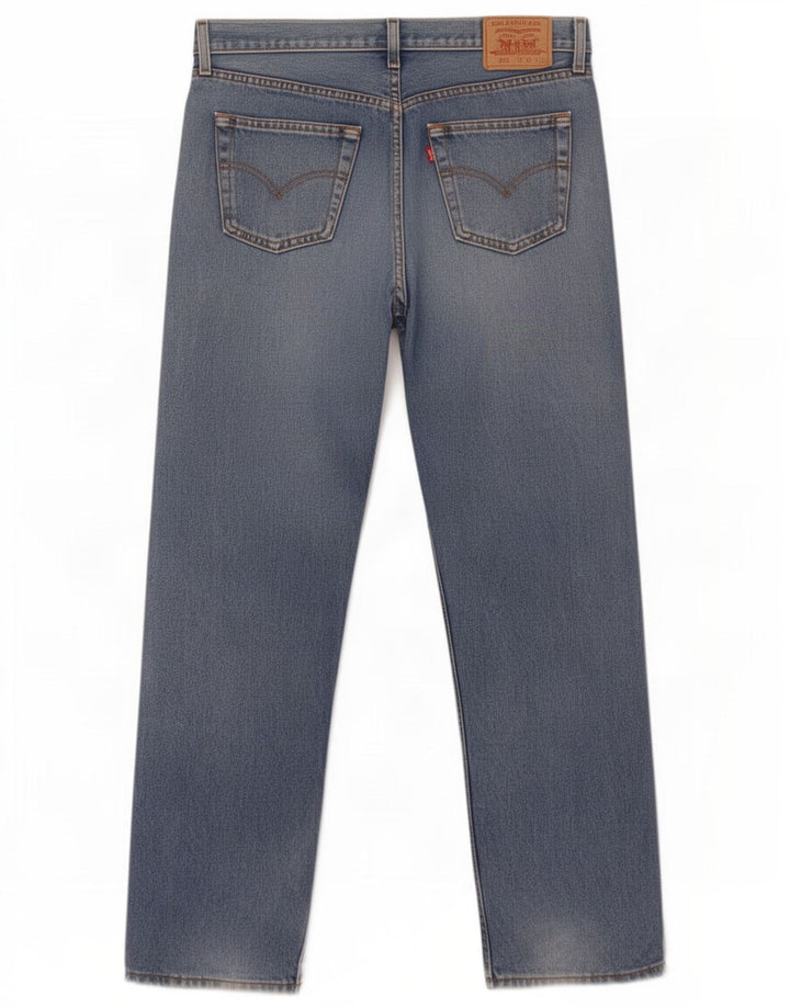 Levi's Herre 513 Slim Straight Jeans W36 L32 Blå