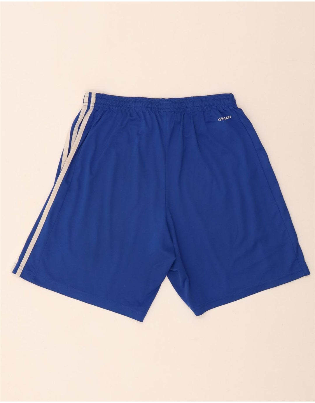 Adidas Herre Aeroready Graphic Sports Shorts Medium Blue Polyester